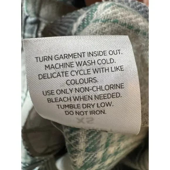 Member's Mark Women's Shacket, Light Blue Plaid, Size XSmall - Picture 9 of 14